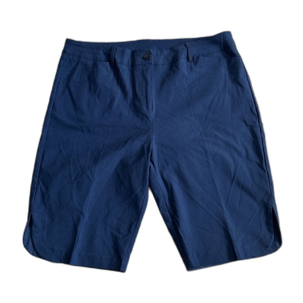 Anthony's Resort Wear Shorts Womens 16 Navy Blue Golf Tennis Pickleball Stretch